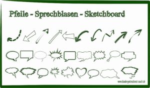 Pfleie Sprechblasen beim Malen von biblischen geschichten