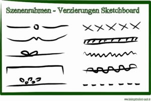 Boxen Rahmen, Verzierungen für Szenen